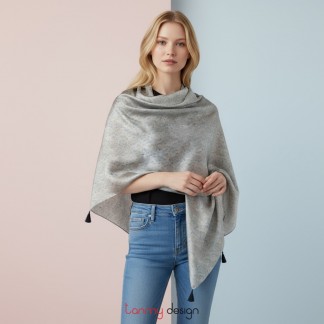 Silk scarf TIMESQUARE - PEARLWOOD SKY 90*100cm